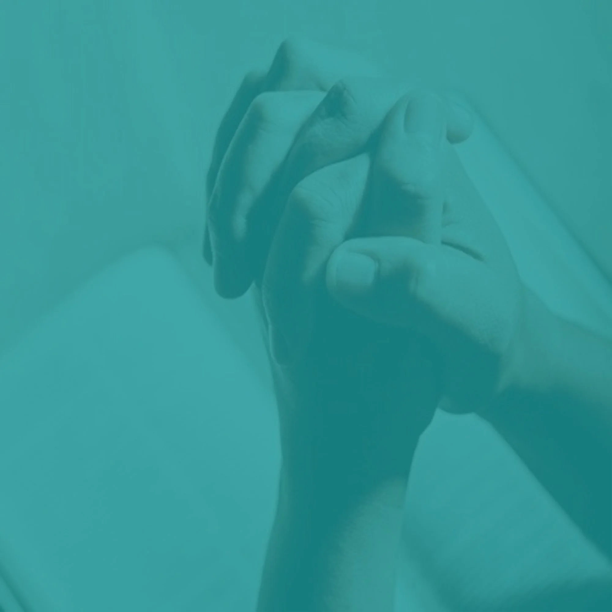 Teal-toned prayer themed image